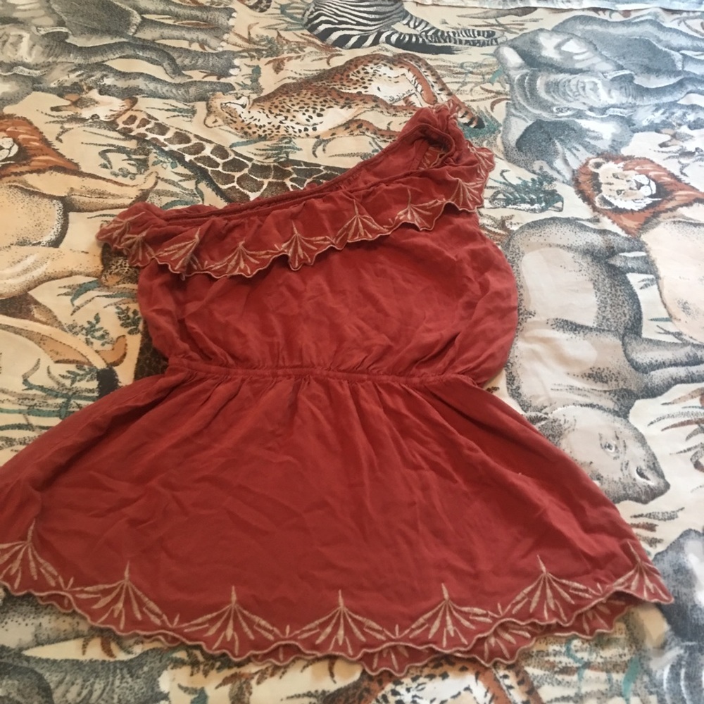 One arm halter top